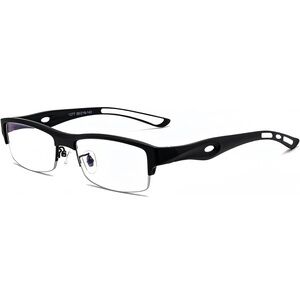 NWT Reading Glasses Men Half Glasses Frame Black Light Computer Readers +1.00